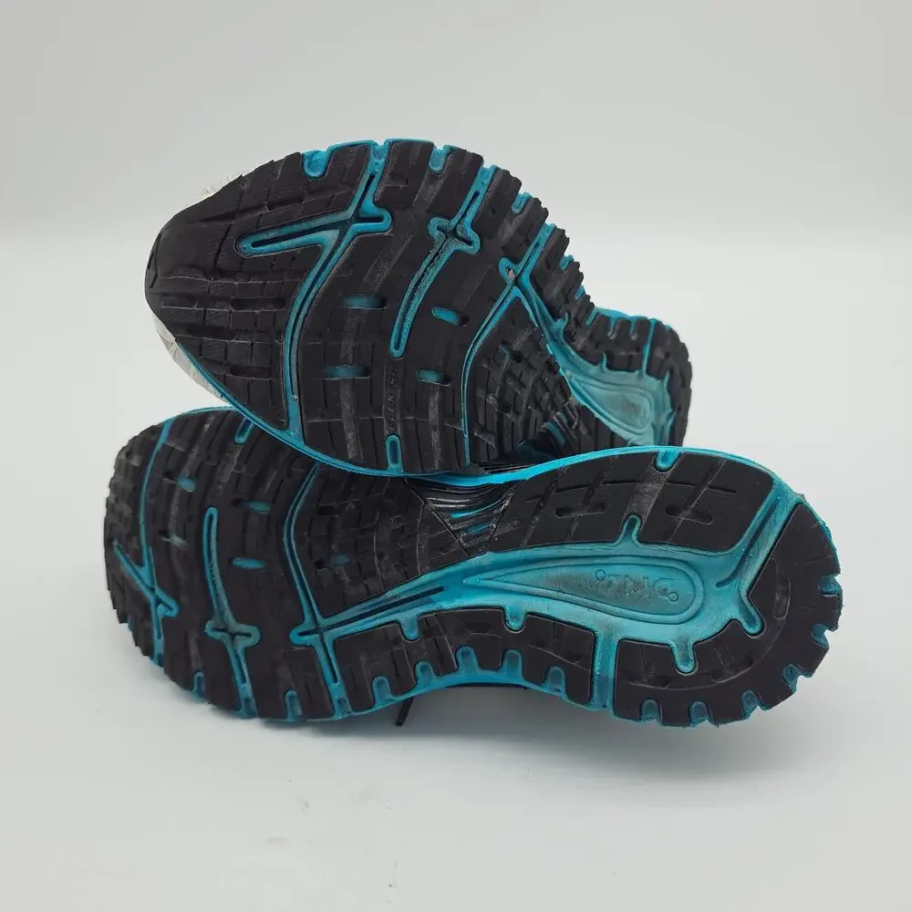 Brooks Adrenaline GTS 18 Womens 10 Running Shoe‎ White/Teal Black Trainer